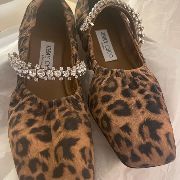 Jimmy Choo Flats with rhinestone strap - Picture 2 of 3